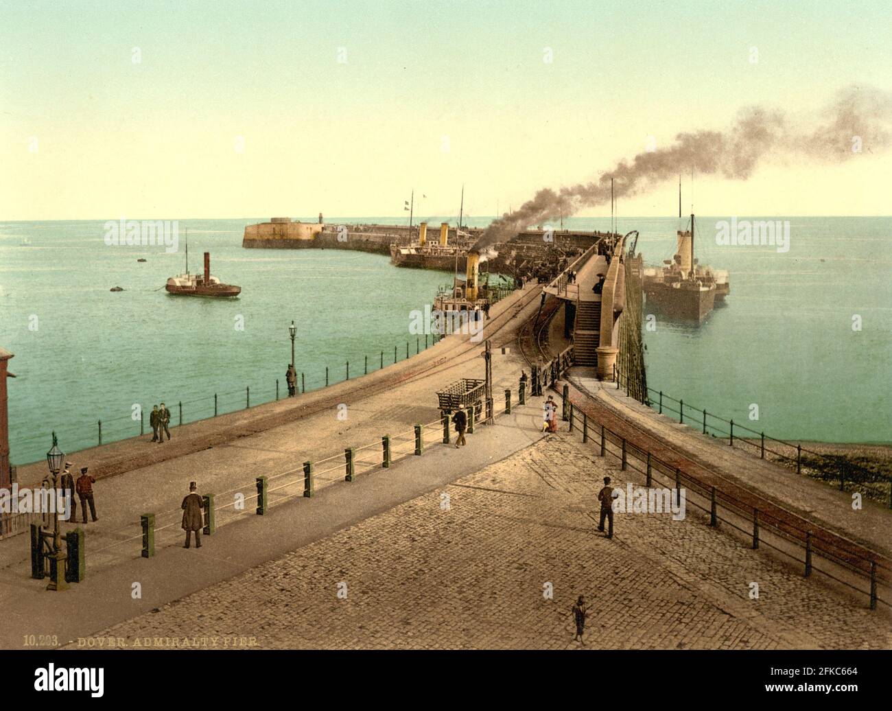 Admiralty Pier, Douvres dans le Kent vers 1890-1900 Banque D'Images