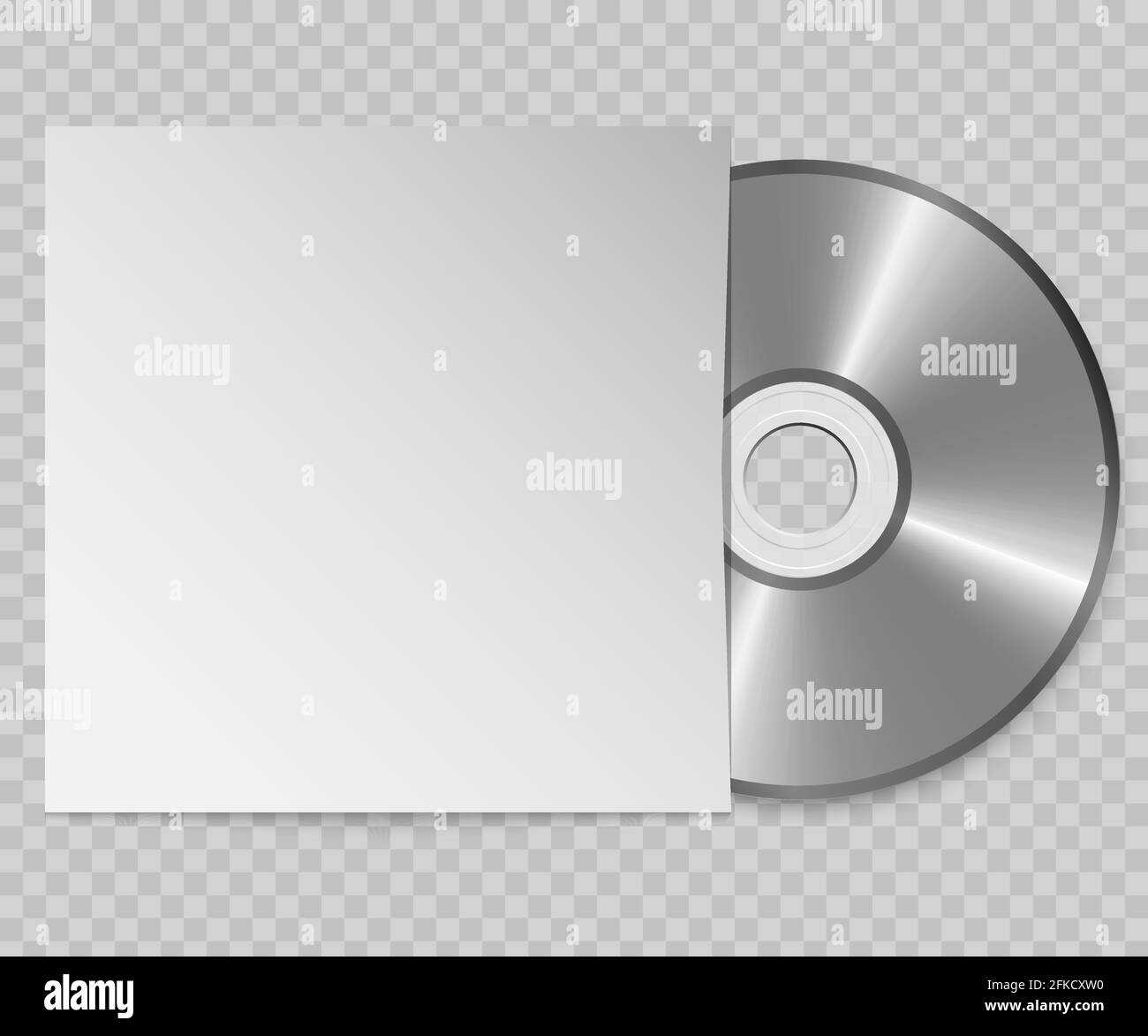 cd vectoriel 3d réaliste avec couverture. Modèle de conception. Modèle pour votre conception Illustration de Vecteur