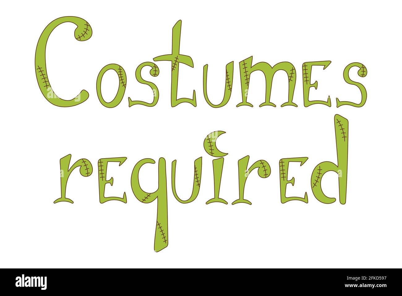 Le lettrage des costumes est obligatoire. Police de caractères de style zombie Illustration de Vecteur