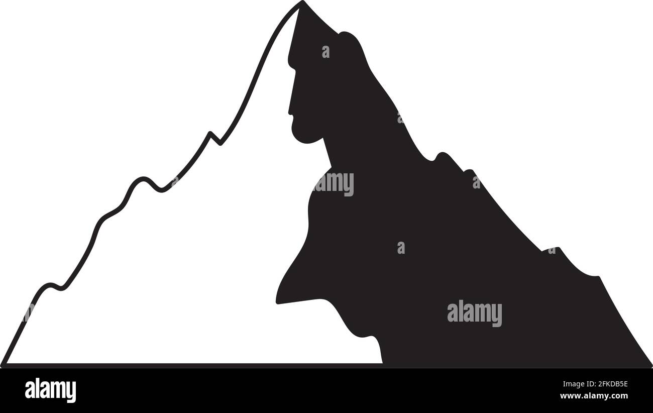 illustration de la silhouette de montagne Illustration de Vecteur