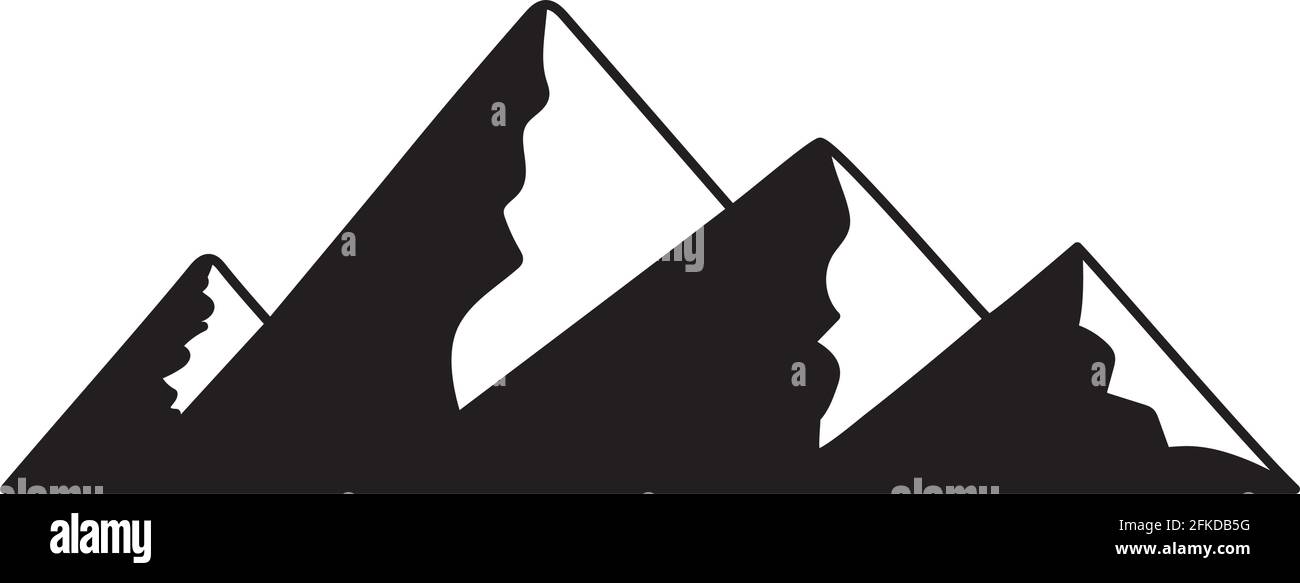 silhouette de montagne Illustration de Vecteur