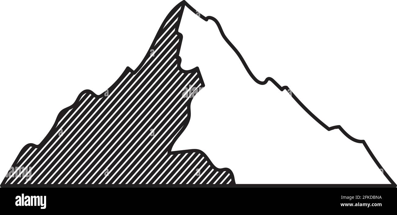 belle illustration de montagne Illustration de Vecteur