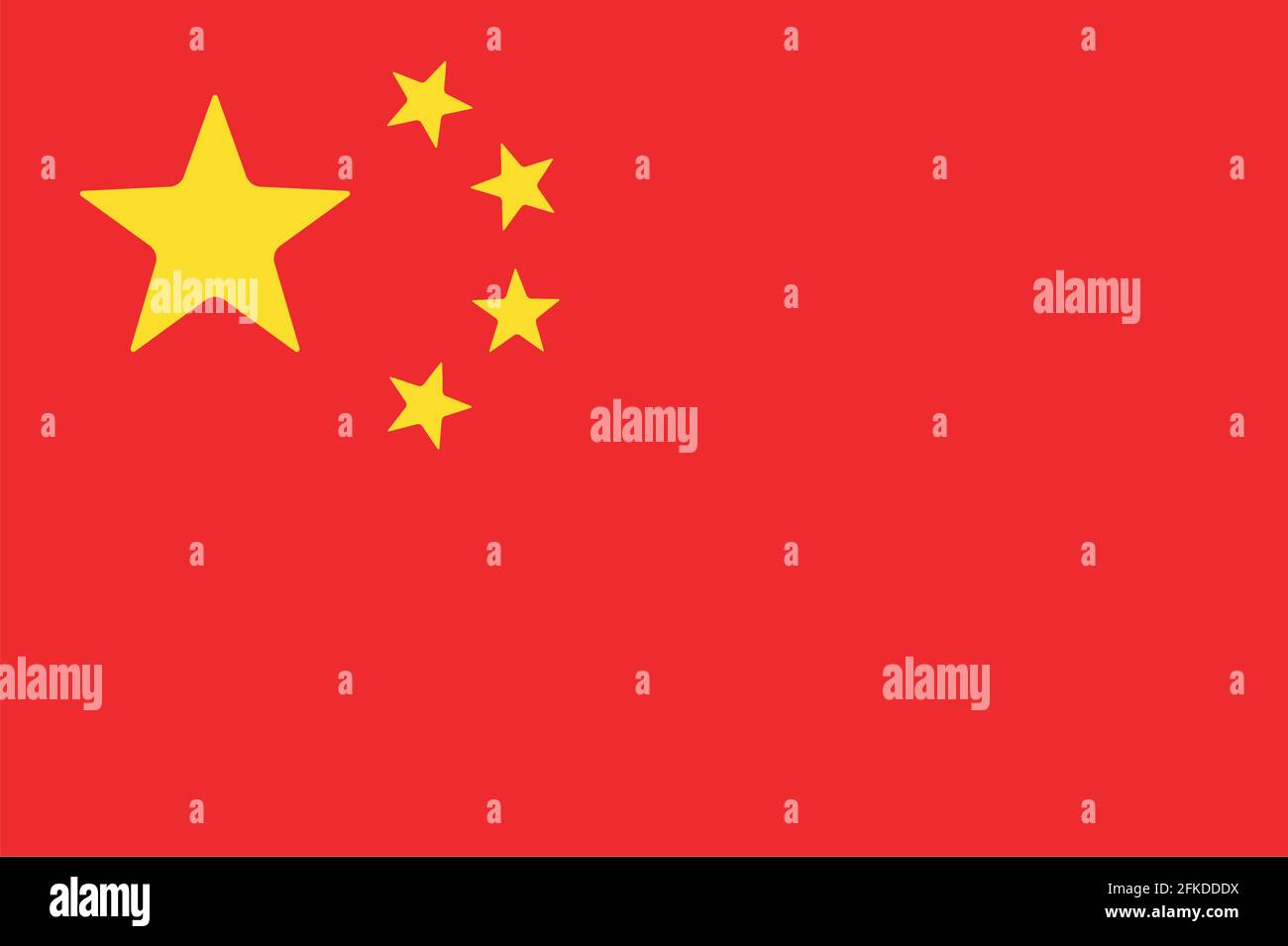 icône drapeau chinois Illustration de Vecteur