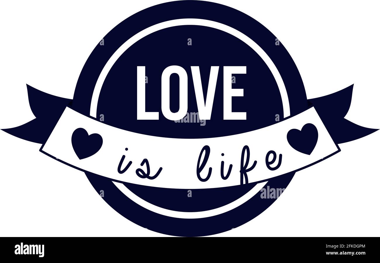 design « love seal » Illustration de Vecteur