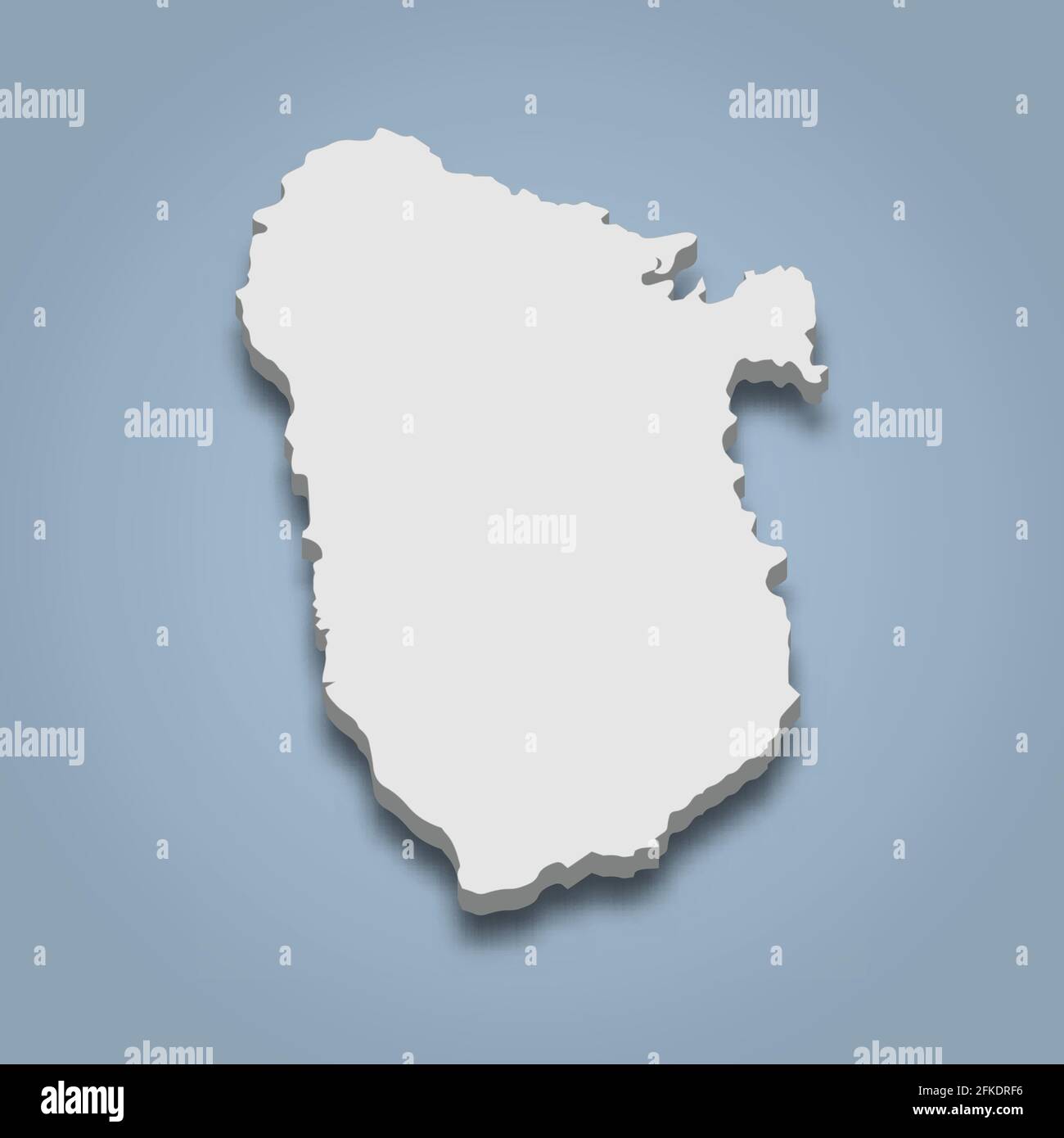 carte isométrique 3d de Basse-Terre est une île en Guadeloupe, illustration vectorielle isolée Illustration de Vecteur