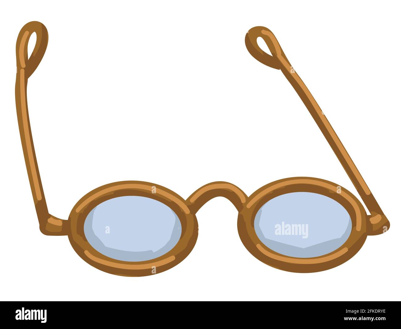 Lunettes rétro anciennes pour lunettes de vue vintage Image Vectorielle  Stock - Alamy