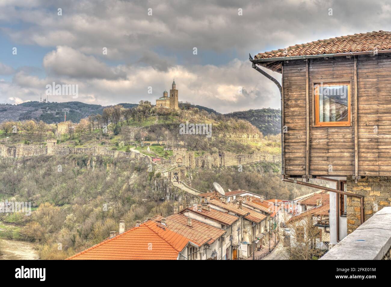 Veliko Tarnovo, Tsarevets, HDR image Banque D'Images