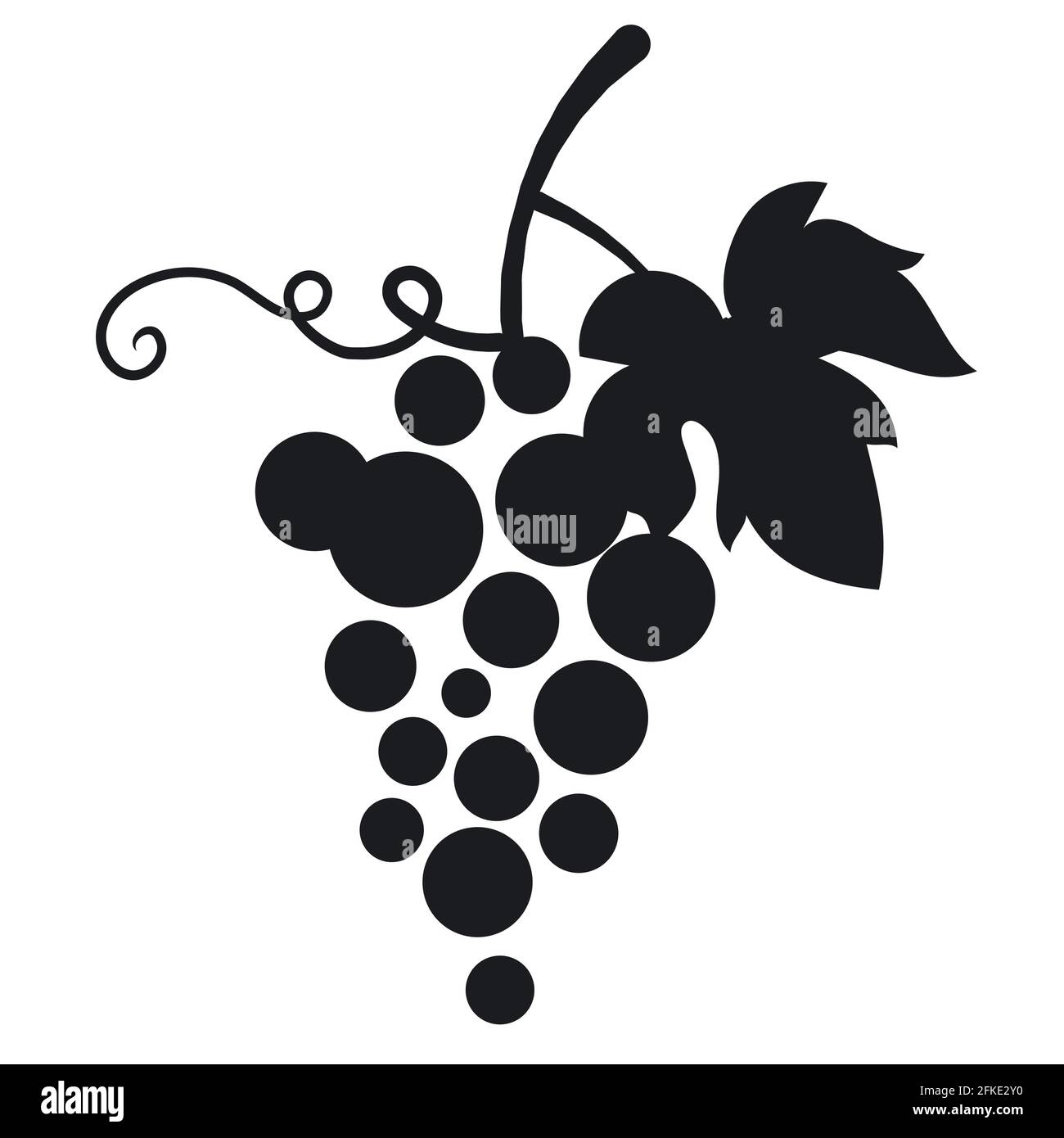 logo noir et blanc du raisin et de la cave Illustration de Vecteur logo noir et blanc du raisin et de la cave Illustration de Vecteur