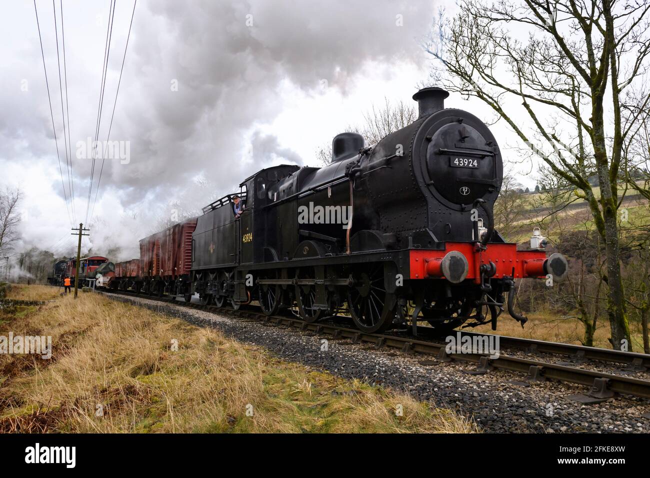 Train de plancher CR avec loco-tender CR 400 OUEST, mécaniqu - Lot 126