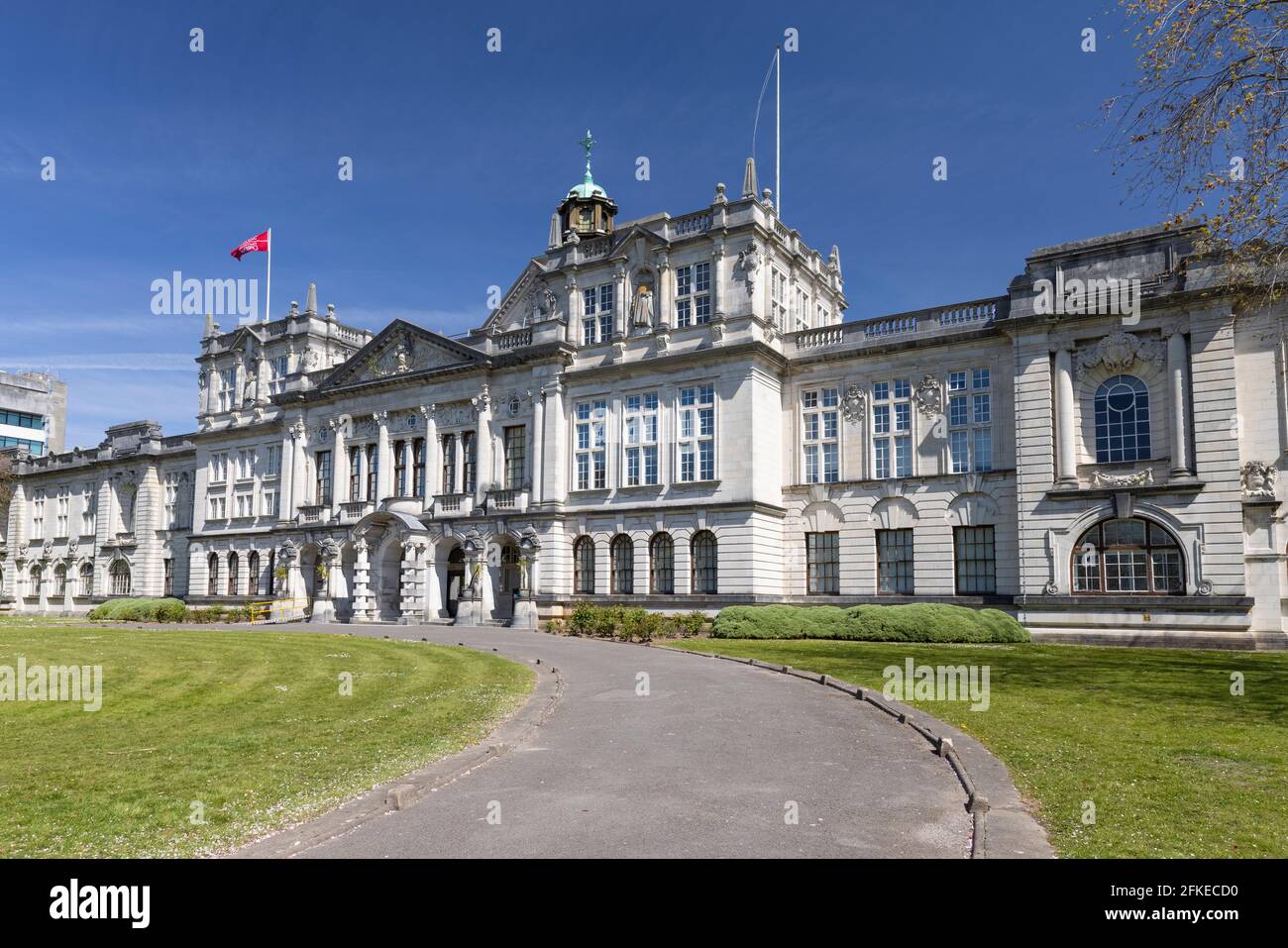 Cardiff University main Building, Cathays Park, Cardiff, pays de Galles, Royaume-Uni Banque D'Images