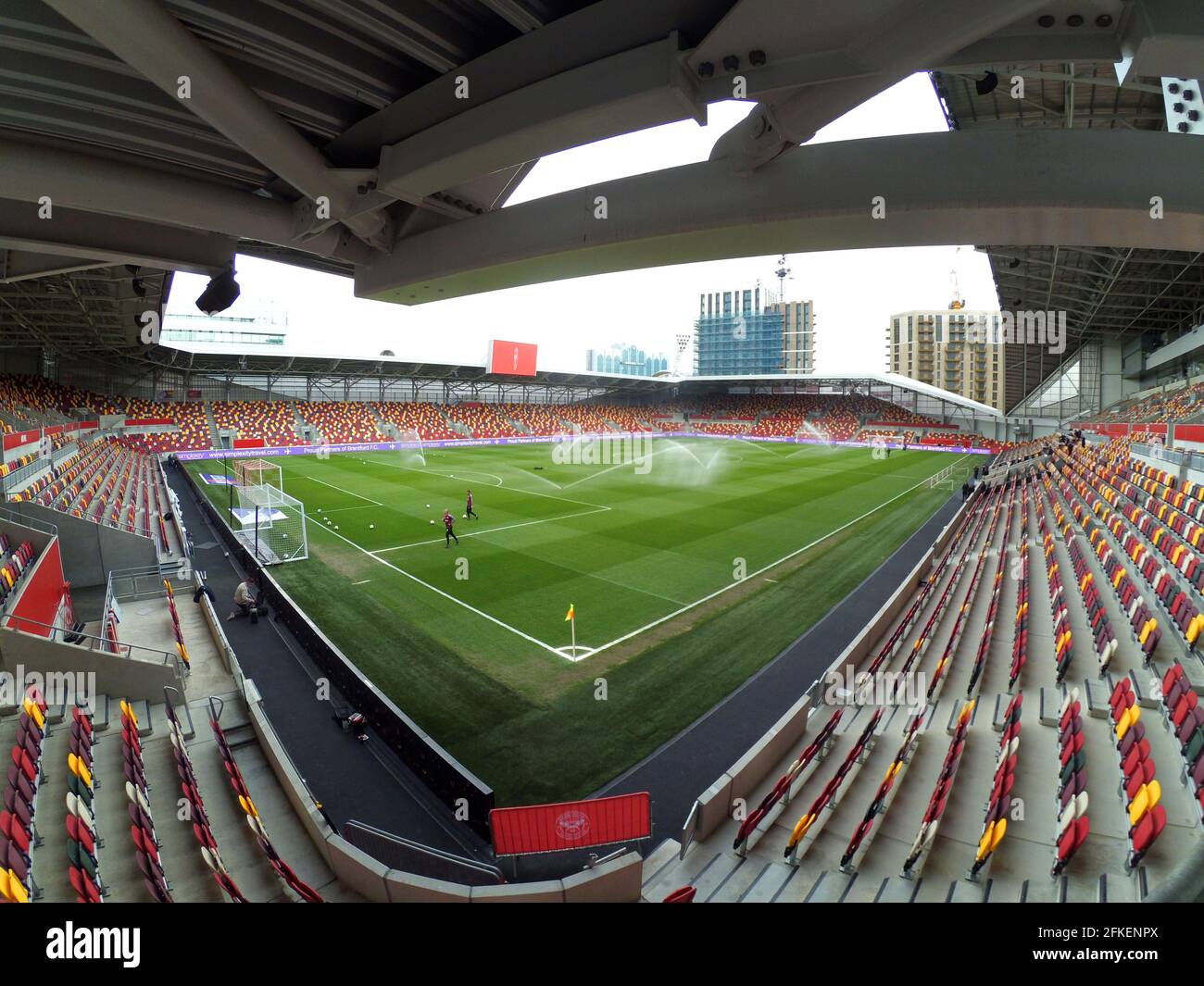 LONDRES, ROYAUME-UNI. 1ER MAI Stade communautaire de Brentford photographié lors du match de championnat Sky Bet entre Brentford et Watford au Stade communautaire de Brentford, Brentford, le samedi 1er mai 2021. (Crédit : Federico Maranesi | MI News) Banque D'Images