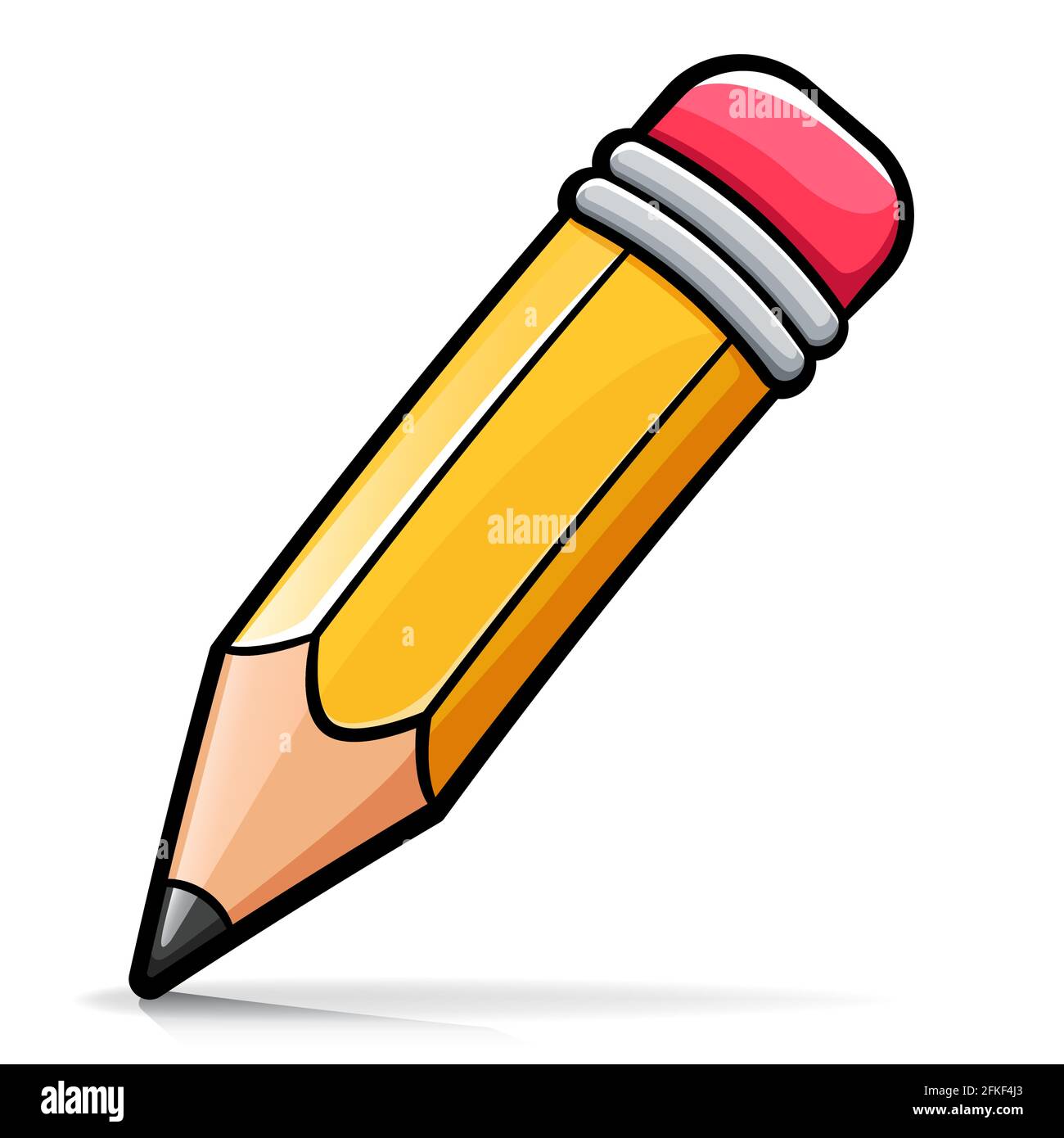 Illustration vectorielle de dessin animé à crayon en bois Image Vectorielle  Stock - Alamy