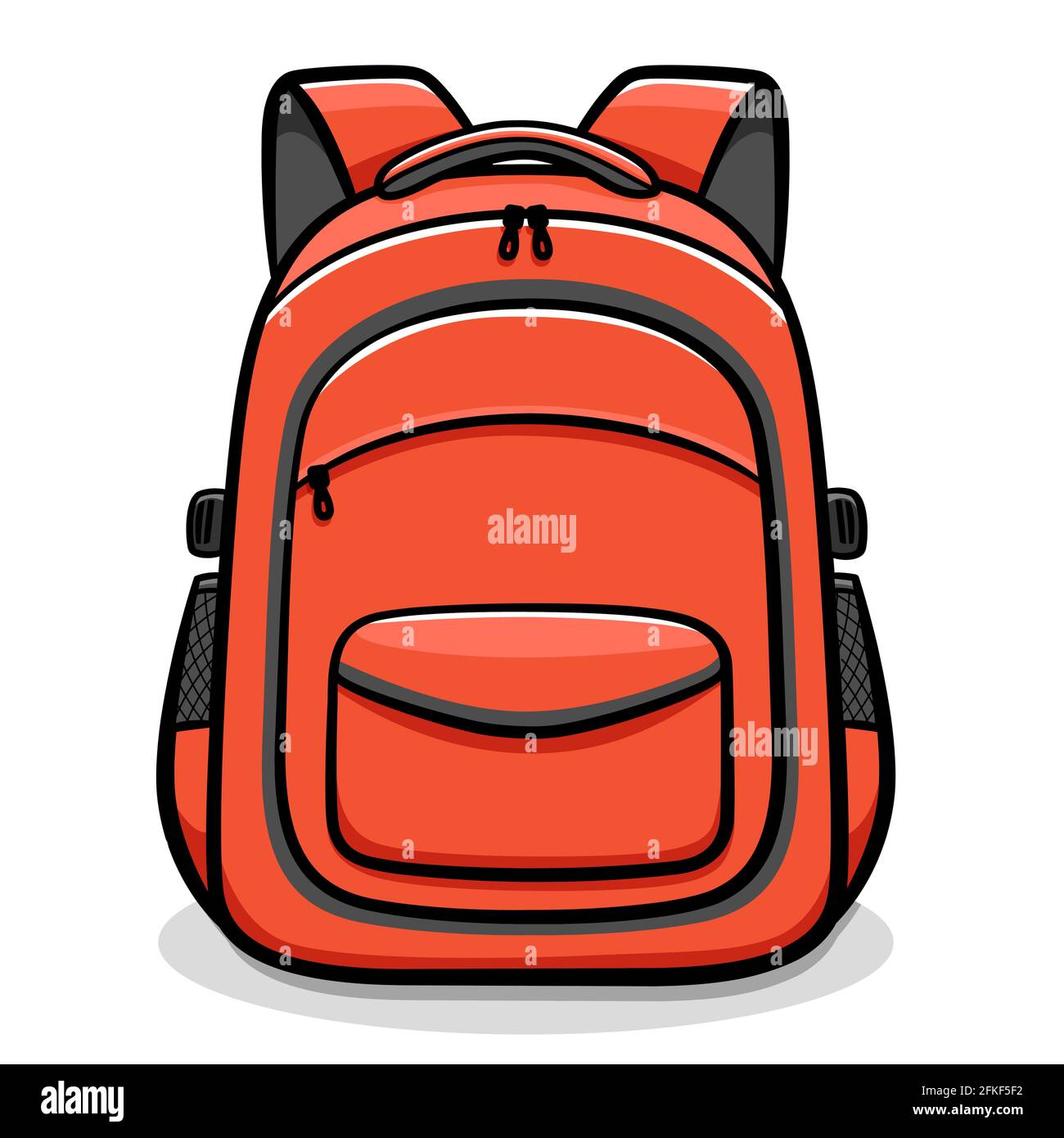 Illustration vectorielle de l'école sac à dos dessin animé clipart Image  Vectorielle Stock - Alamy