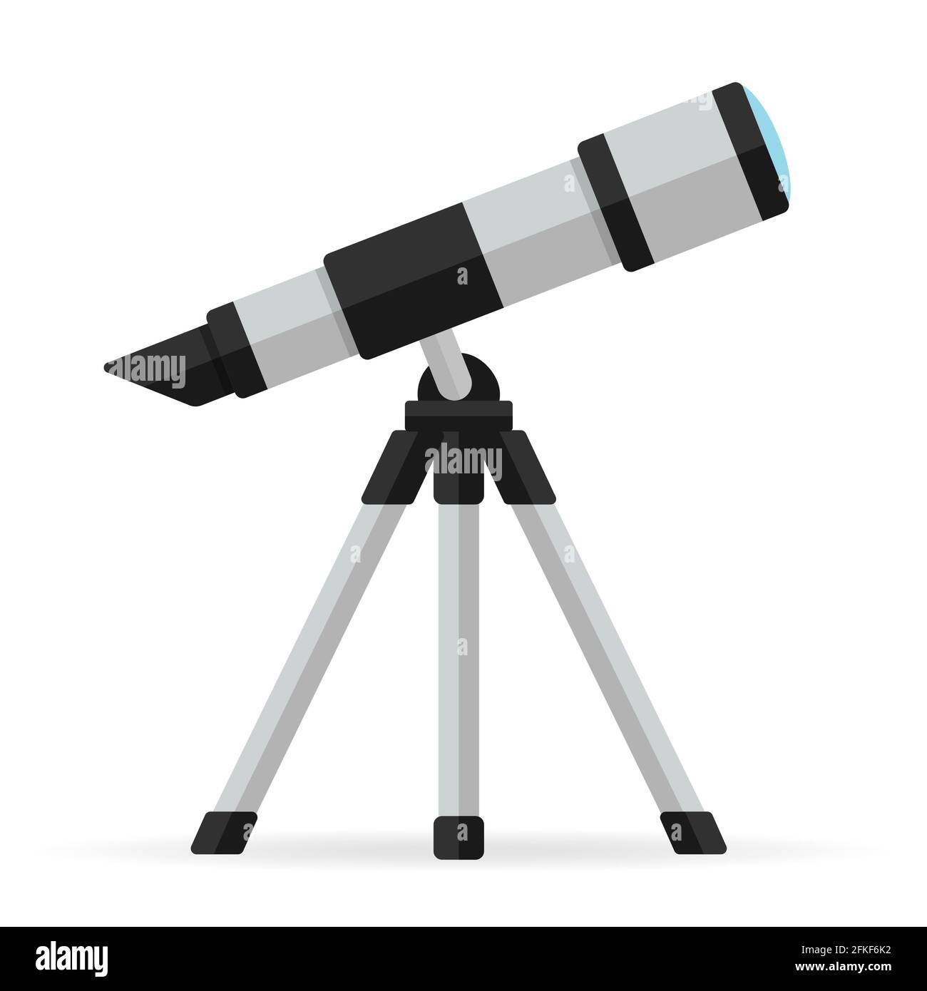 Astronomie vectorielle et télescope spatial illustration plate Illustration de Vecteur