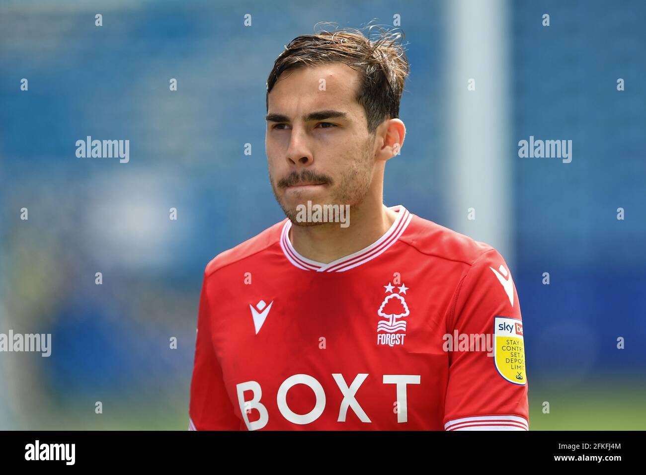 SHEFFIELD, ROYAUME-UNI. 1ER MAI Yuri Ribeiro de (5) Nottingham Forest pendant le match de championnat Sky Bet entre Sheffield mercredi et Nottingham Forest à Hillsborough, Sheffield, le samedi 1er mai 2021. (Credit: Jon Hobley | MI News) Credit: MI News & Sport /Alay Live News Banque D'Images