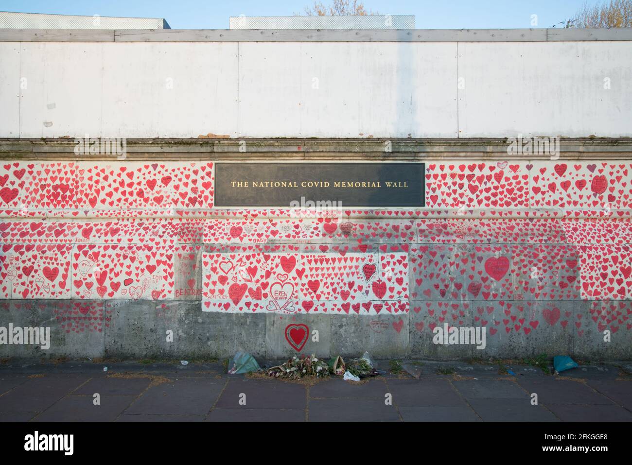 Mur commémoratif national du coronavirus Covid Banque D'Images