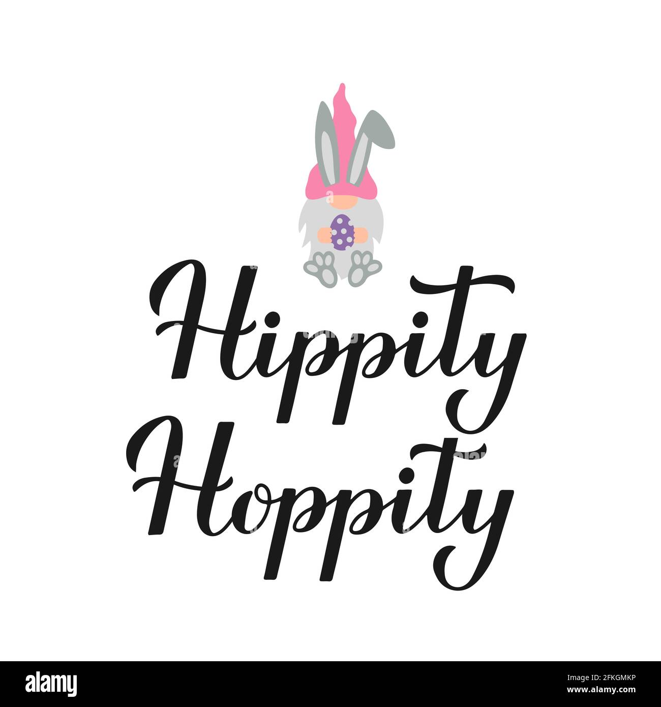 L Hippite Le Desespoir Drole Paques Citation Calligraphie Lettering Avec Mignon Lapin Gnome Modele Vectoriel Pour Affiche Typographique Carte De Vœux Banniere Autocollant Image Vectorielle Stock Alamy