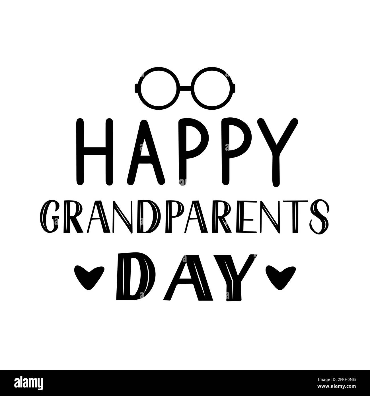 Happy Grandparents Day Lettrage A La Main Isole Sur Blanc Carte De Vœux Pour Grand Mere Et Grand Pere Modele Vectoriel Facile A Modifier Pour Poster Banne Image Vectorielle Stock Alamy