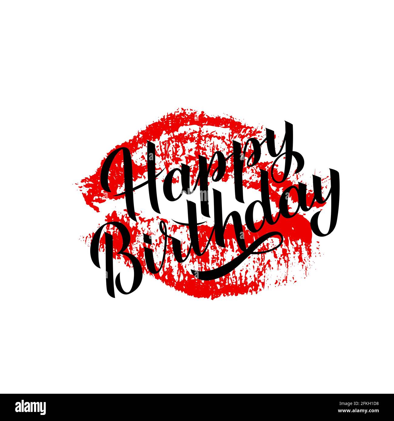 Joyeux Anniversaire Pinceau A Dessin A La Main Calligraphie Lettrage Avec Rouge Rouge A Levres Kiss Isole Sur Blanc Impression Des Levres Modele Vectoriel Facile A Modifier Pour Image Vectorielle Stock Joyeux Anniversaire Pinceau A Dessin A La Main Calligraphie Lettrage Avec Rouge Rouge A Levres Kiss Isole Sur Blanc Impression Des Levres Modele Vectoriel Facile A Modifier Pour Image Vectorielle Stock