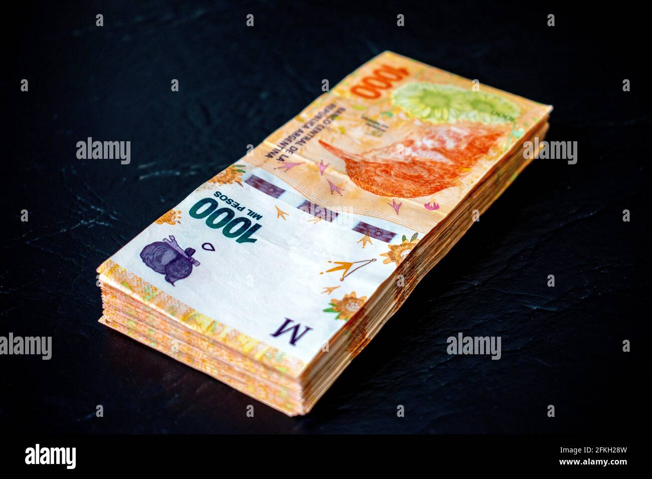Argent / espèces : factures de peso argentin. Banque D'Images