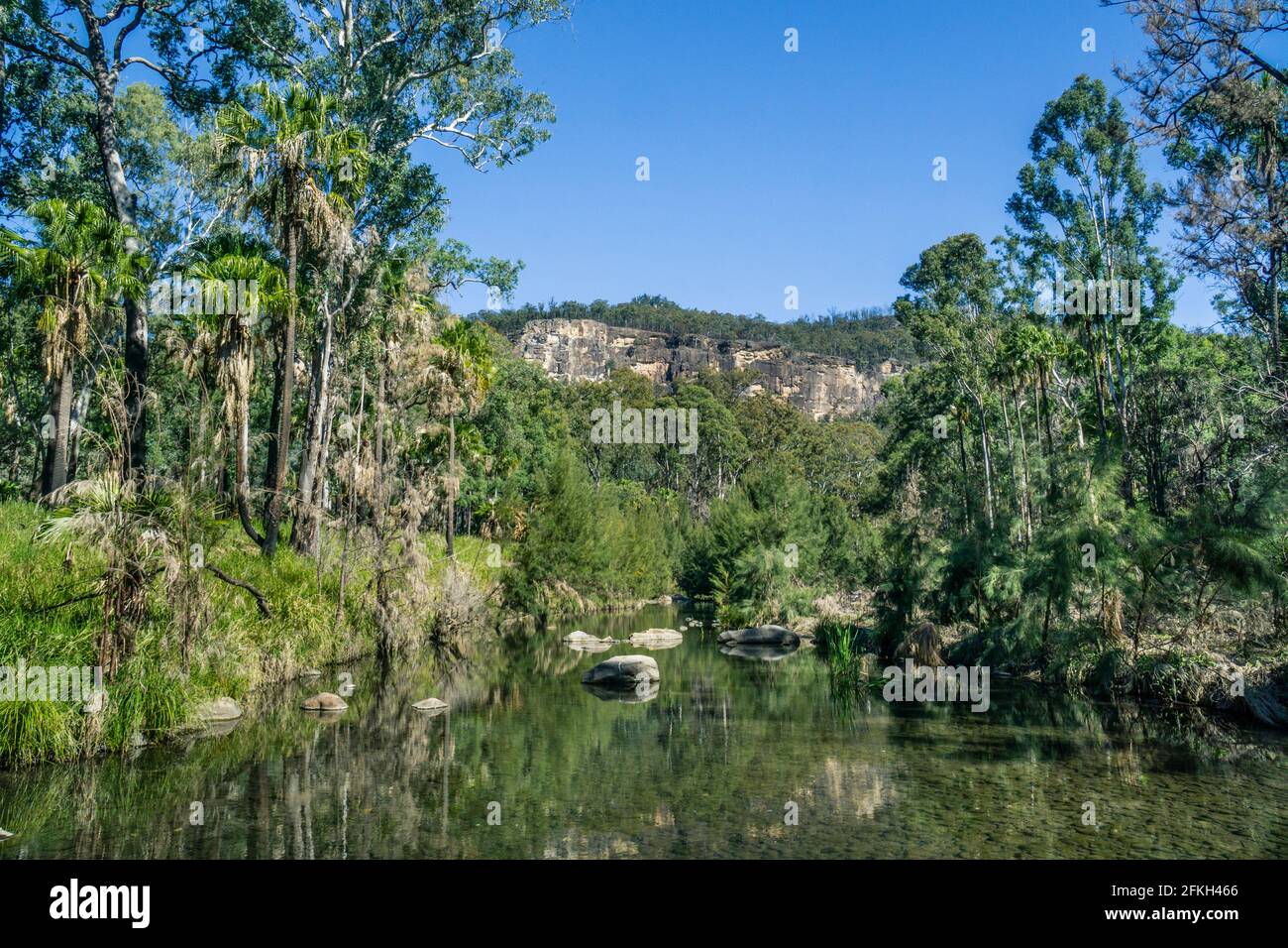 Carnarvon Creek au parc national de Carnarvon, dans la ceinture de grès du Queensland central, région de Maranoa, Queensland, Australie Banque D'Images
