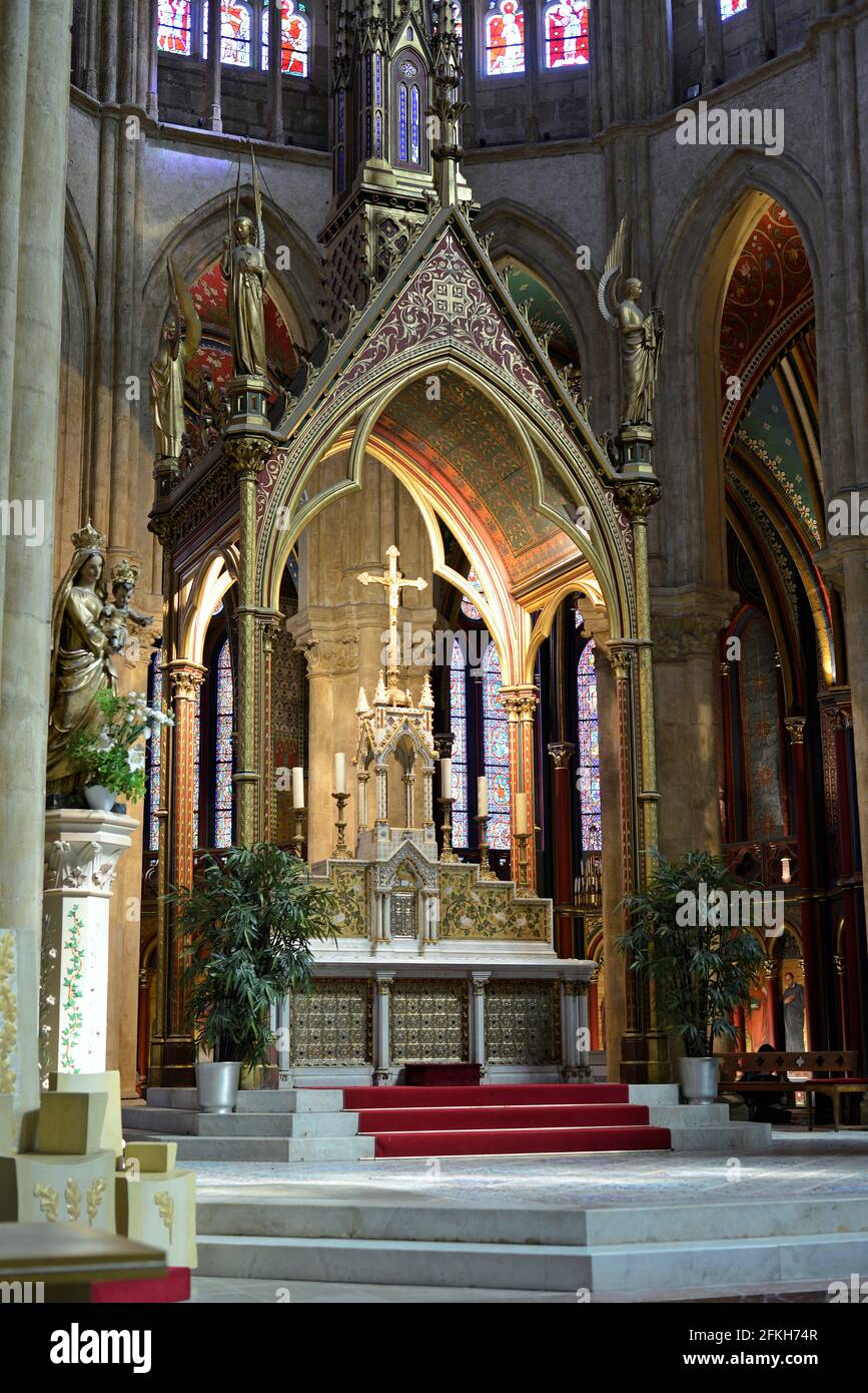 Cathédrale, style gothique. Ville de Bayonne. Bayona. Baiona. Département des Pyrénées Atlantique. Région d'Aquitania. Labort (Lapurdi). Pays Basque . France Banque D'Images