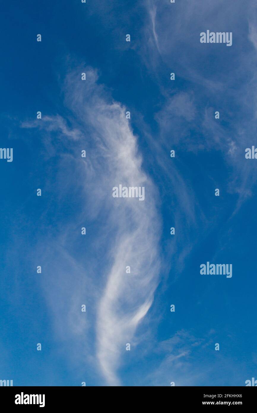 Hintergrund Textur blauer Himmel mit Wolke Banque D'Images