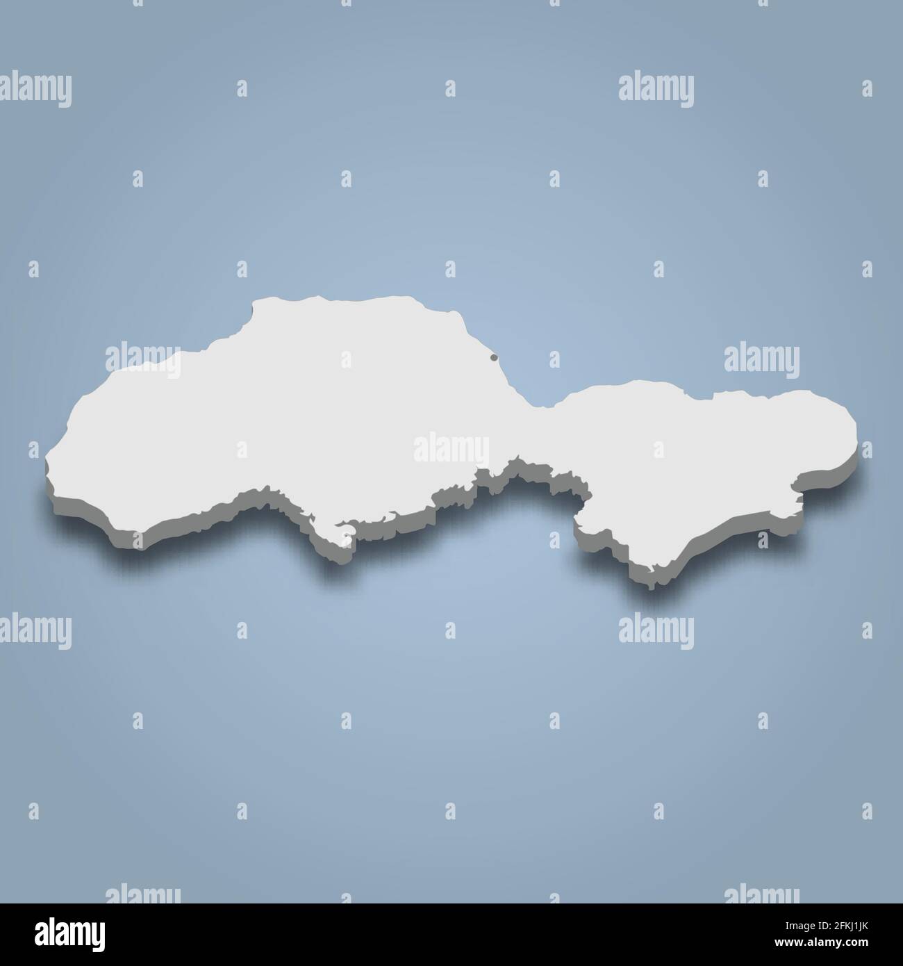 carte isométrique 3d de Jolo est une île aux Philippines, illustration vectorielle isolée Illustration de Vecteur