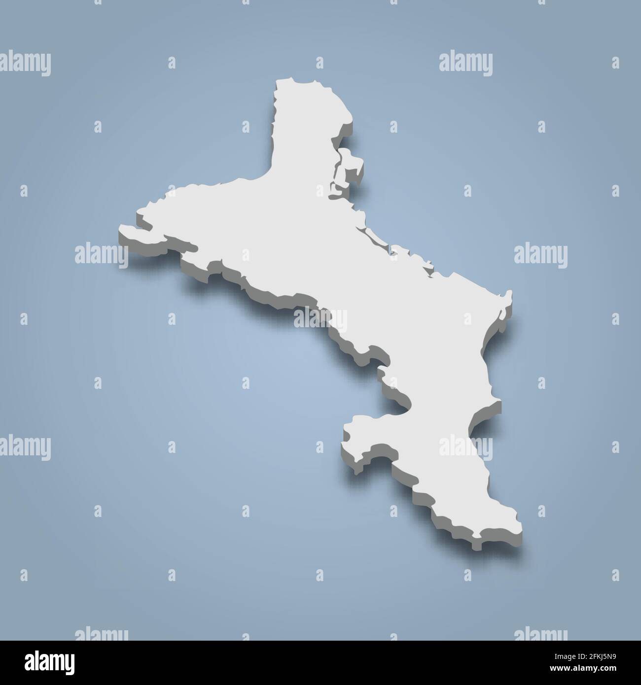 carte isométrique 3d de Mahé est une île aux Seychelles, illustration vectorielle isolée Illustration de Vecteur