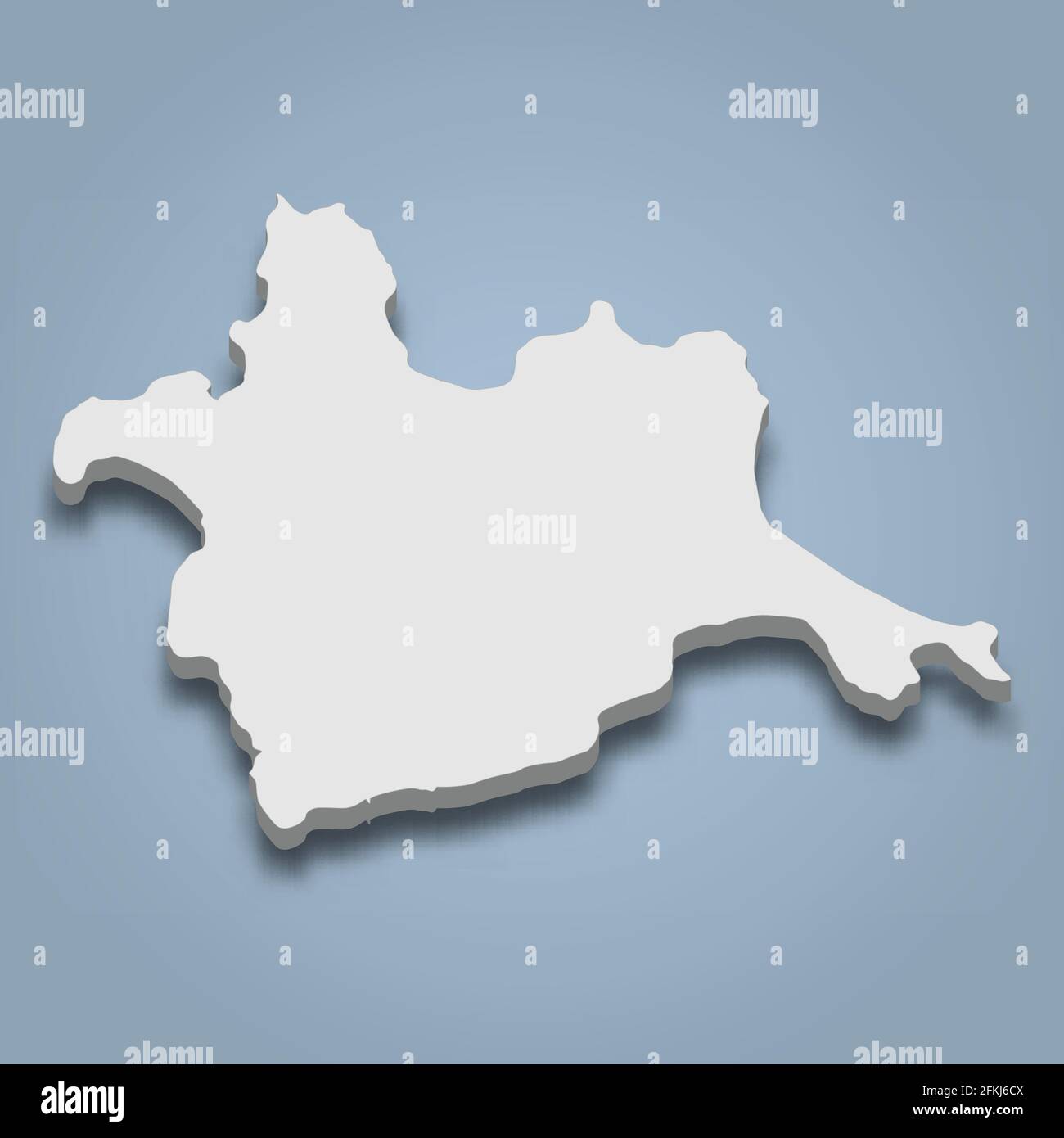 carte isométrique 3d de Lindeman est une île des îles Whitsunday, illustration vectorielle isolée Illustration de Vecteur