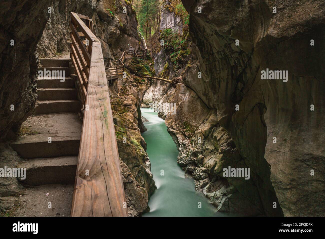 Longexpove Lammerklamm escalier gauche Banque D'Images