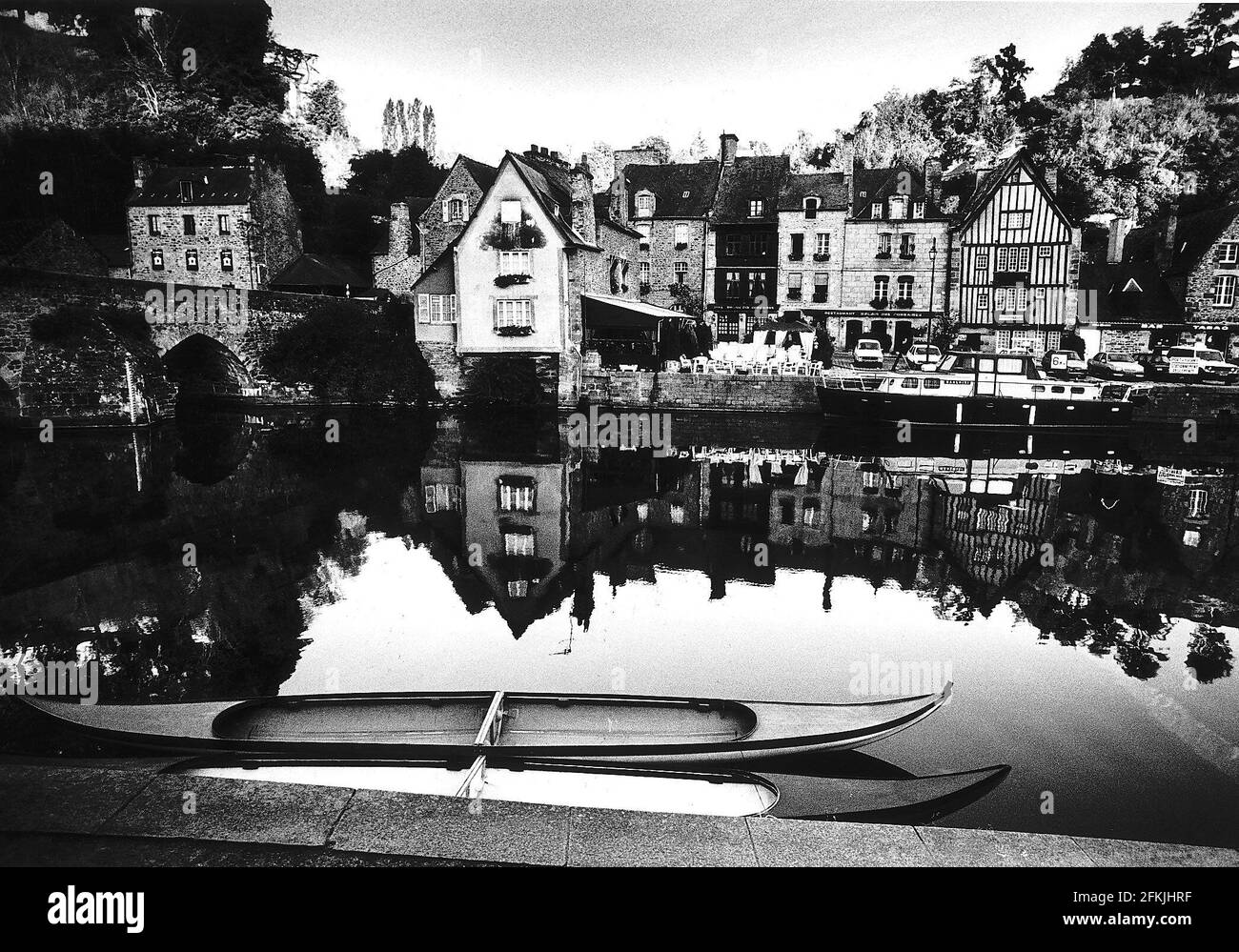 France Bretagne Port de Dinan Banque D'Images