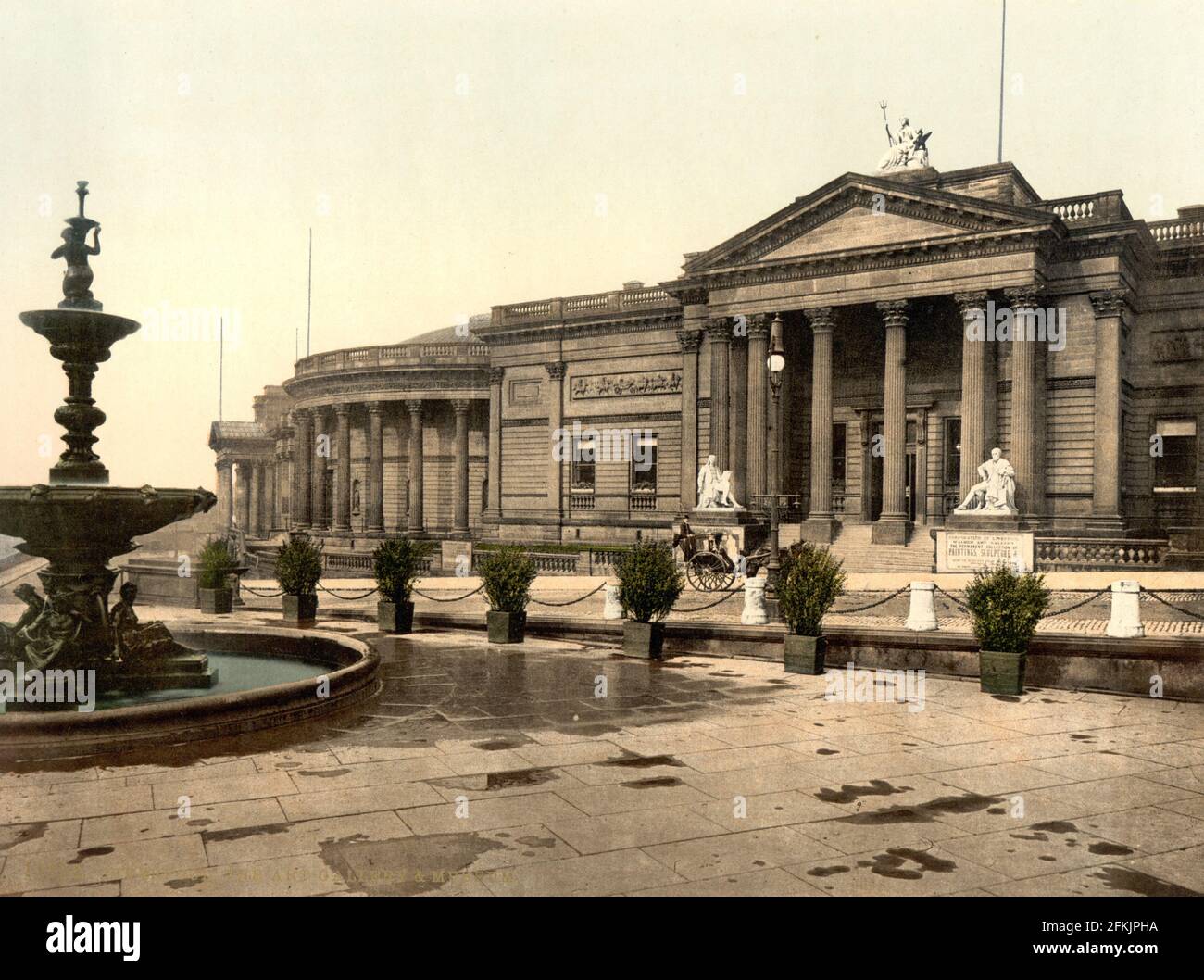 The Walker Art Gallery, Liverpool, Merseyside vers 1890-1900 Banque D'Images