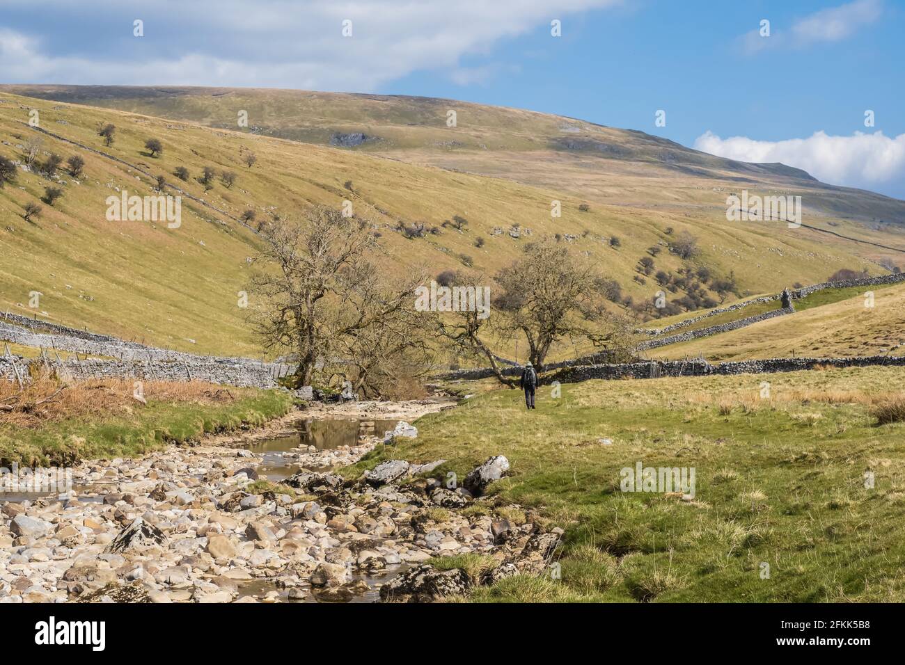 Le Dales Way est un sentier de 80 kilomètres de long dans le nord de l'Angleterre, depuis Ilkley, West Yorkshire, jusqu'à Bowness-on-Windermere, Cumbria. Banque D'Images