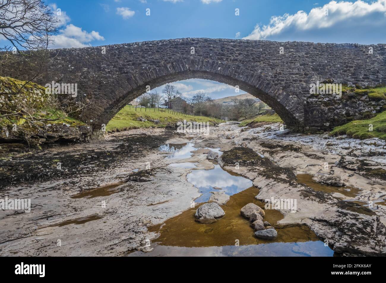 Le Dales Way est un sentier de 80 kilomètres de long dans le nord de l'Angleterre, depuis Ilkley, West Yorkshire, jusqu'à Bowness-on-Windermere, Cumbria. Banque D'Images