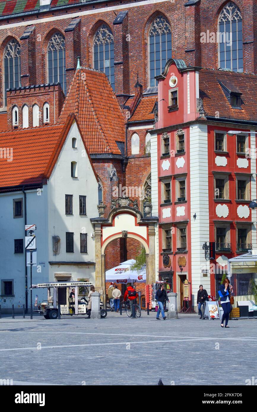 Pologne, Wrocław, Hansel et Gretel maisons, Lesse Pologne voïvodeship. Banque D'Images