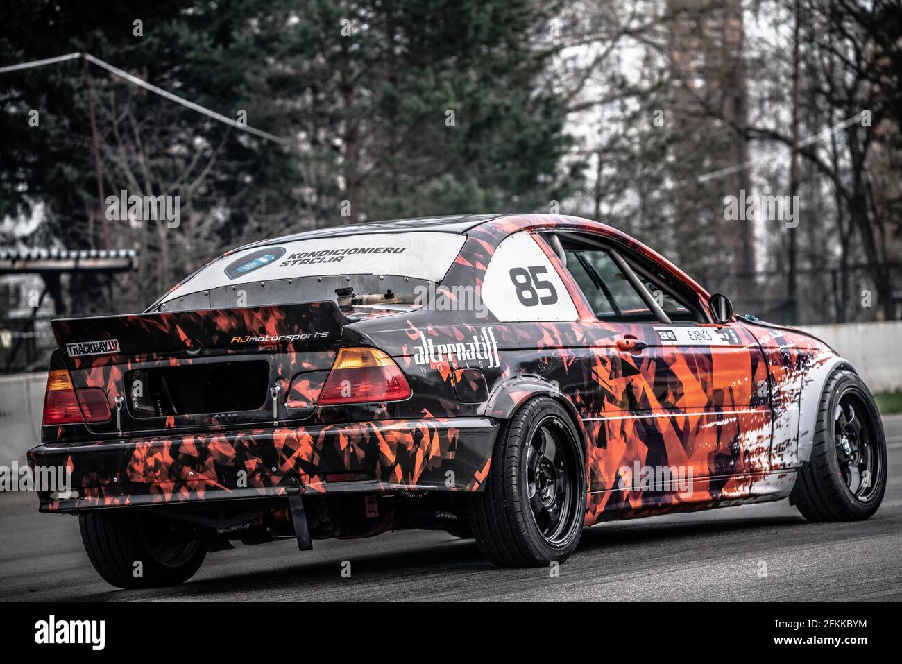 RUSSIE, MOSCOU - 24 SEPTEMBRE 2016. BMW M2 voiture de sport avec pack Performance, vue latérale avant Banque D'Images
