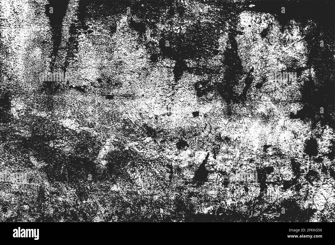 Texture de superposition en relief vieilli de béton fissuré, de pierre ou d'asphalte. Fond grunge. Illustration vectorielle abstraite en demi-teinte Illustration de Vecteur