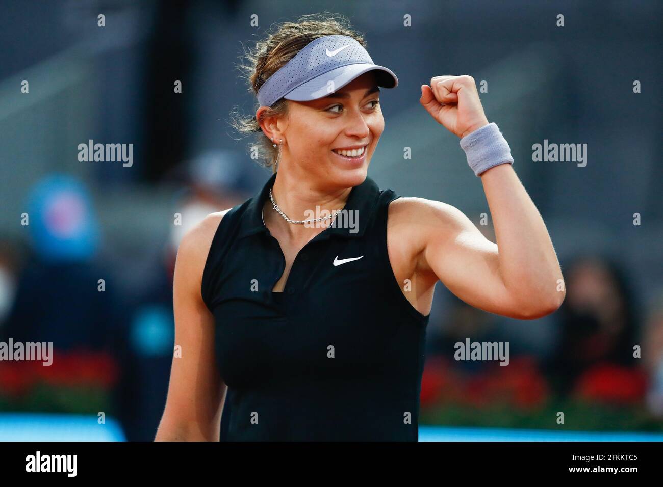 Paula Badosa D Espagne En Action Lors De Son Match Des Femmes Celibataires Deuxieme Tour Contre Jil Teichmann De Suisse A L Open De Mutua Madrid 2021 Masters 1000 Tournoi De Tennis Le 1er [ 956 x 1300 Pixel ]