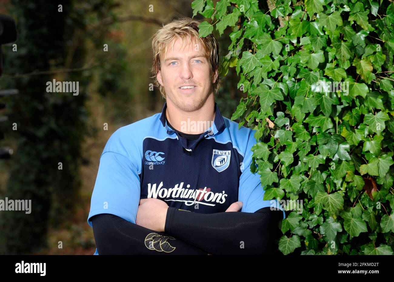 Andy Powell avec le Cardiff Blues Rugby Club. 11/12/2008. PHOTO DAVID ASHDOWN Banque D'Images