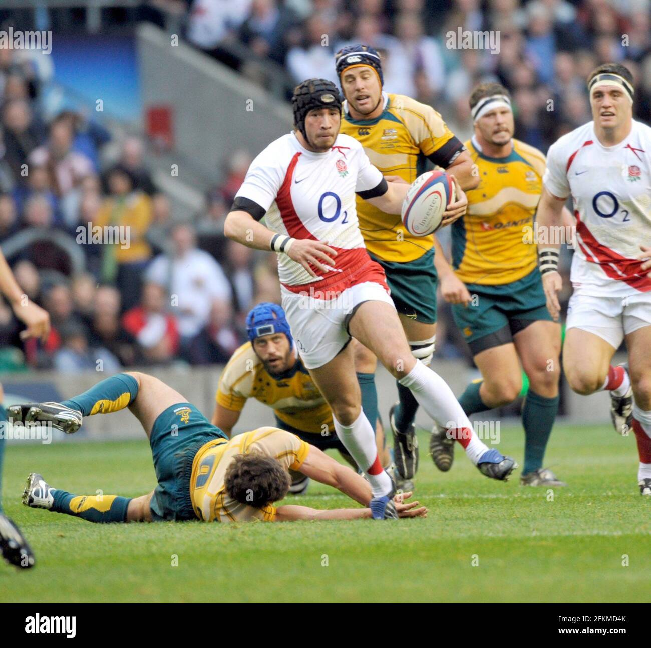 ANGLETERRE V AUSTRALIE À TWICKENHAM. 15/11/2008. DANNY CIPRIANI. PHOTO DAVID ASHDOWN Banque D'Images