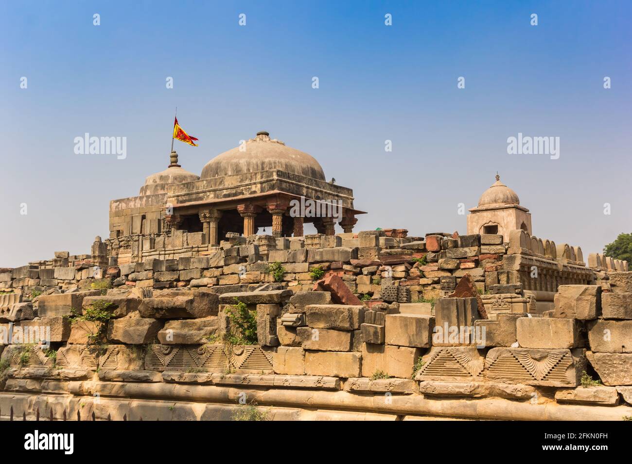 Harshat Mata temple dans village historique Abhaneri, Inde Banque D'Images