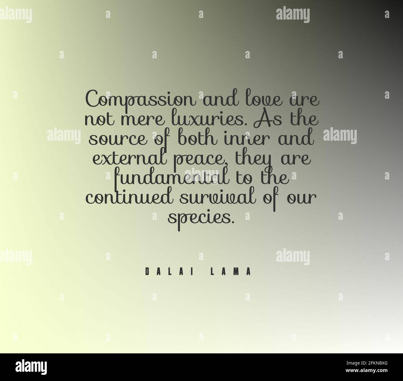 Citation Sage Que La Compassion Et L Amour Sont Fondamentaux A La Survie De Notre Espece Photo Stock Alamy