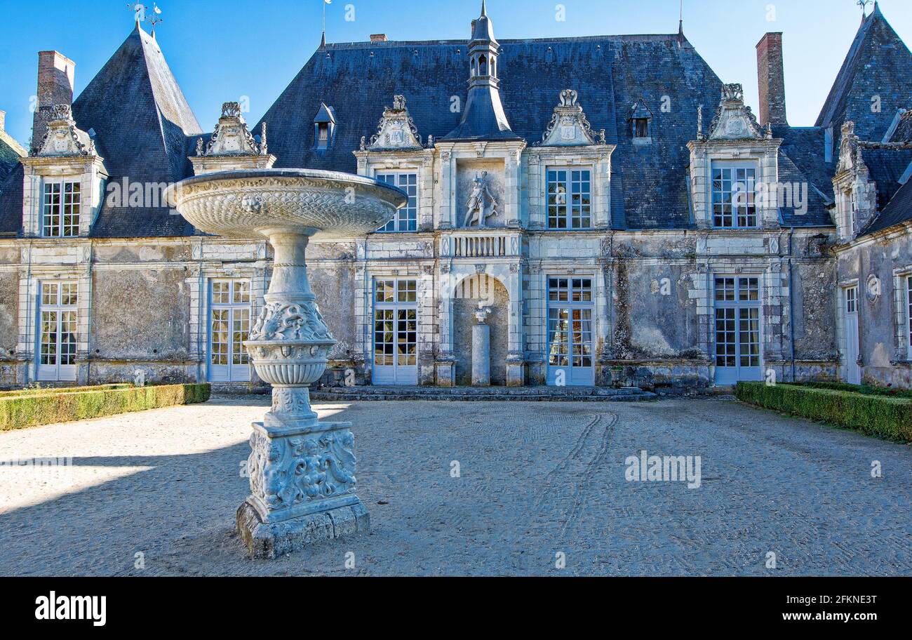Château de Villesavin, Vallée de la Loire Banque D'Images