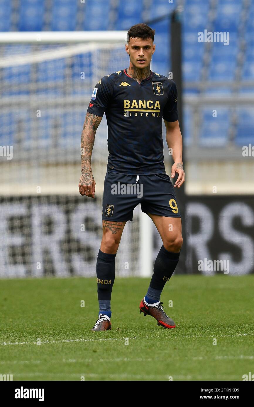 Rome, Italie, 2 mai, 2021 Gianluca Scamacca de CFC Gênes au Latium vs Gênes série A League Credit:Roberto Ramaccia/Alay Live News Banque D'Images