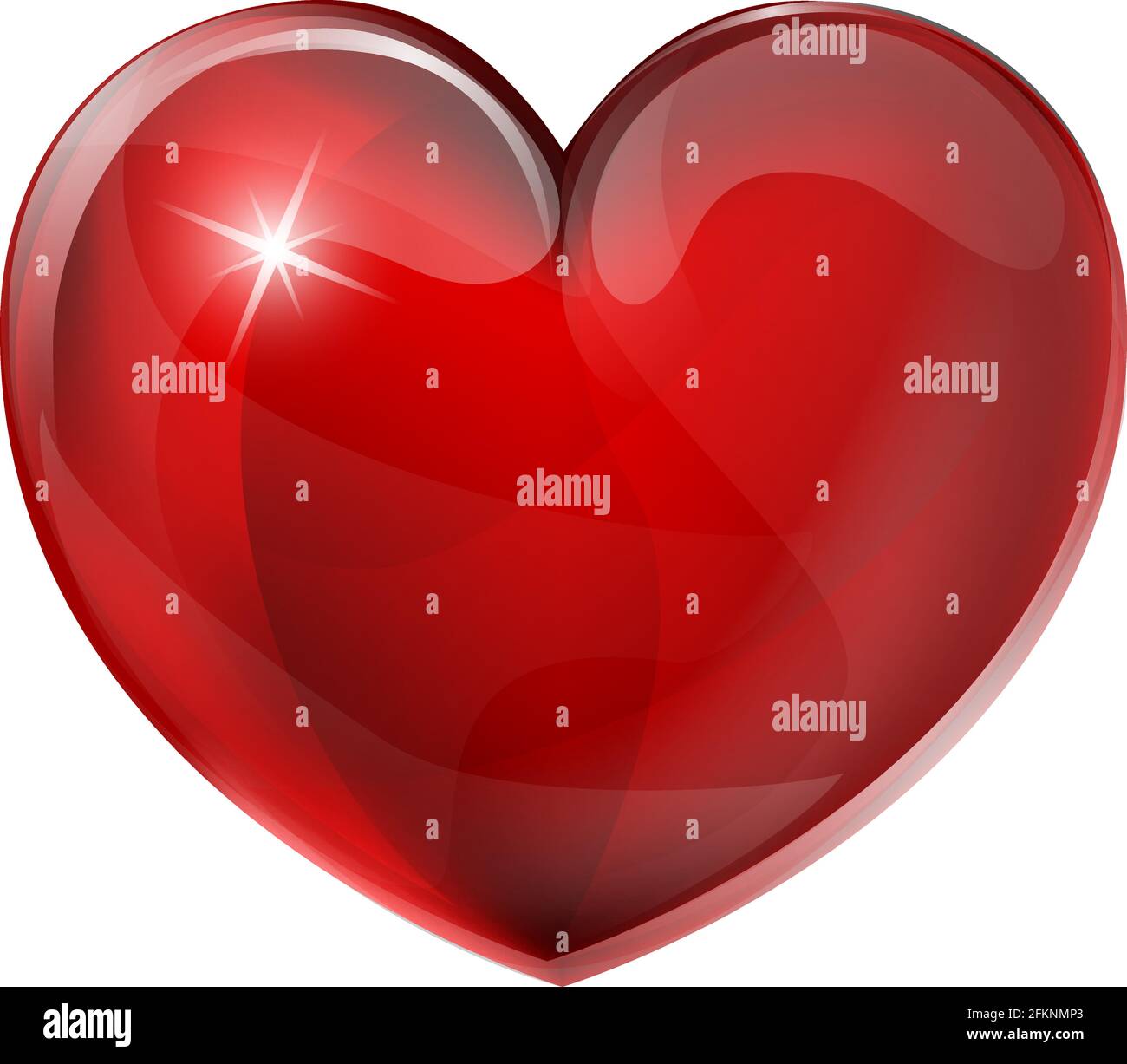 Icône d'Emoji Emoticon en forme de coeur Illustration de Vecteur
