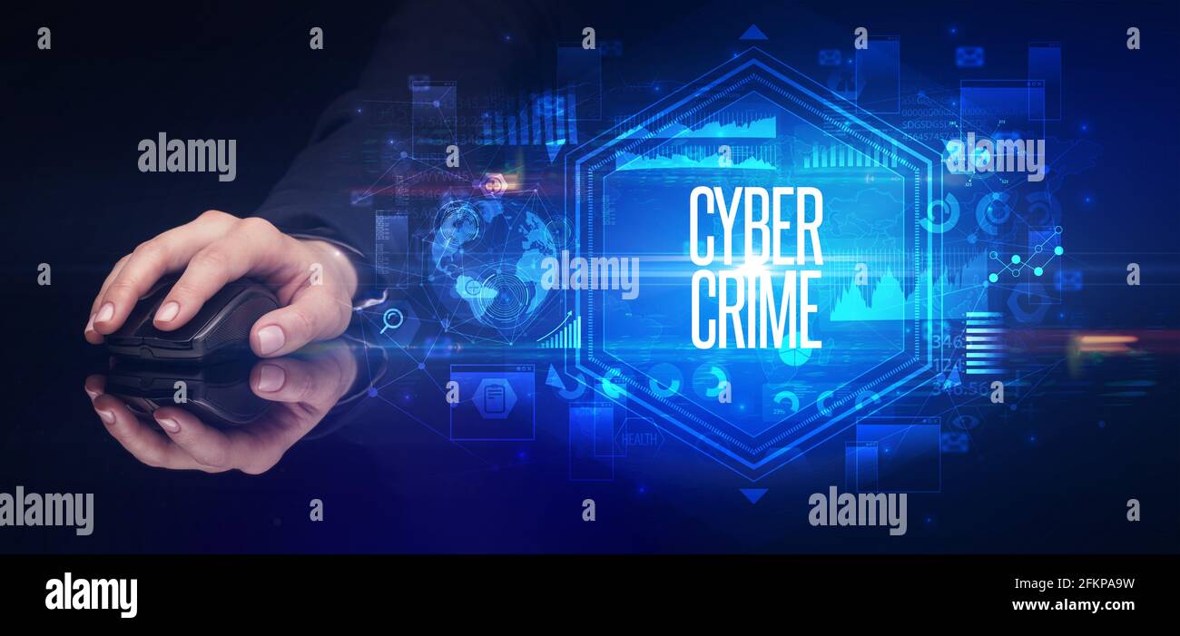 périphérique sans fil portable, concept de cyber-sécurité Banque D'Images