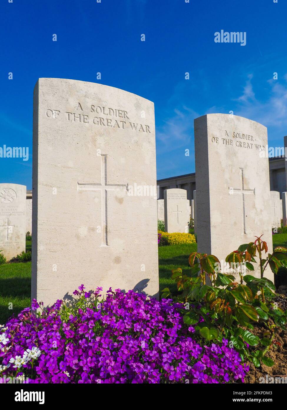 Pierres angulaires de soldats inconnus de la Grande Guerre Banque D'Images