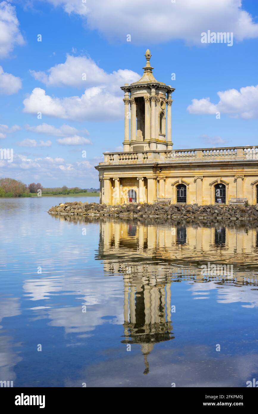 Normanton Church Rutland Water reservoir Oakham Rutland Angleterre UK GO Europe Banque D'Images