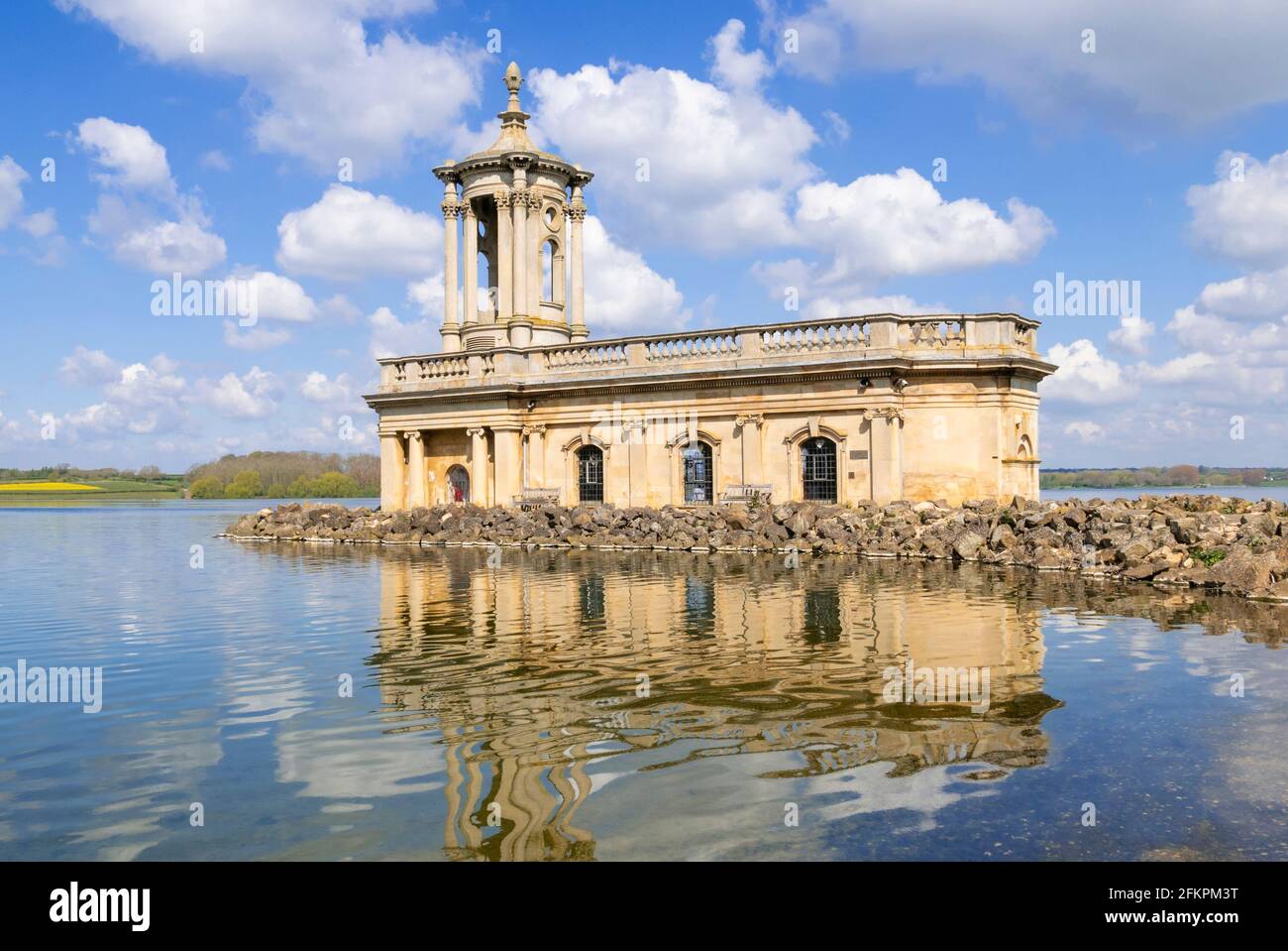 Normanton Church Rutland Water reservoir Oakham Rutland Angleterre UK GO Europe Banque D'Images